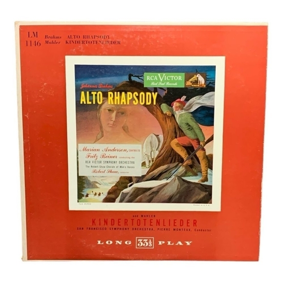 LP Johannes Brahms - Alto Rhapsody / Kindertotenlieder Vinyl Record - Picture 1 of 2